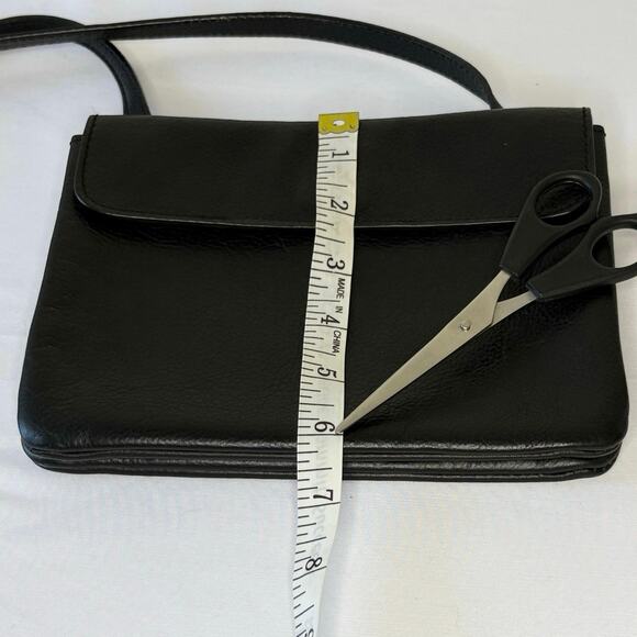 J. Jill Pebbled Leather Crossbody Bag | Black | Adjustable Strap Purse | EUC - Picture 7 of 10